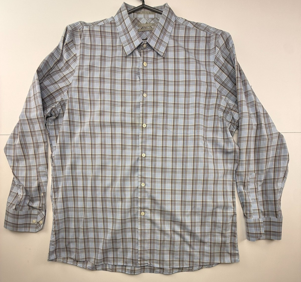 Nordstrom Smartcare Wrinkle-Free Plaid Button Down Shirt Size XXL Regular Fit